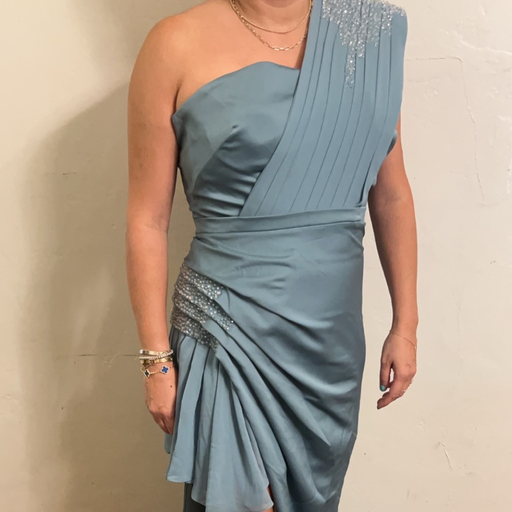 Low and High Dress with Details